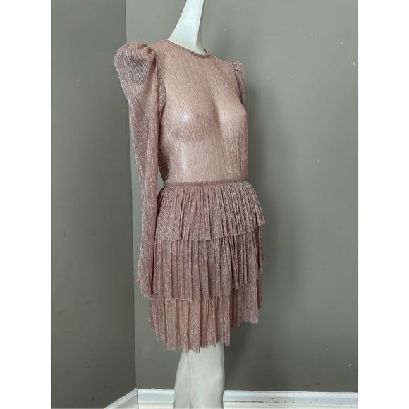 Sabina Musáyev Monique Metallic Minidress Size S - Picture 4 of 8